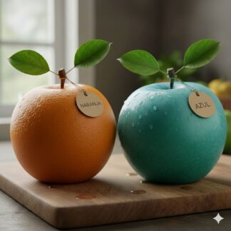 Blue Apple + Orange Apple
